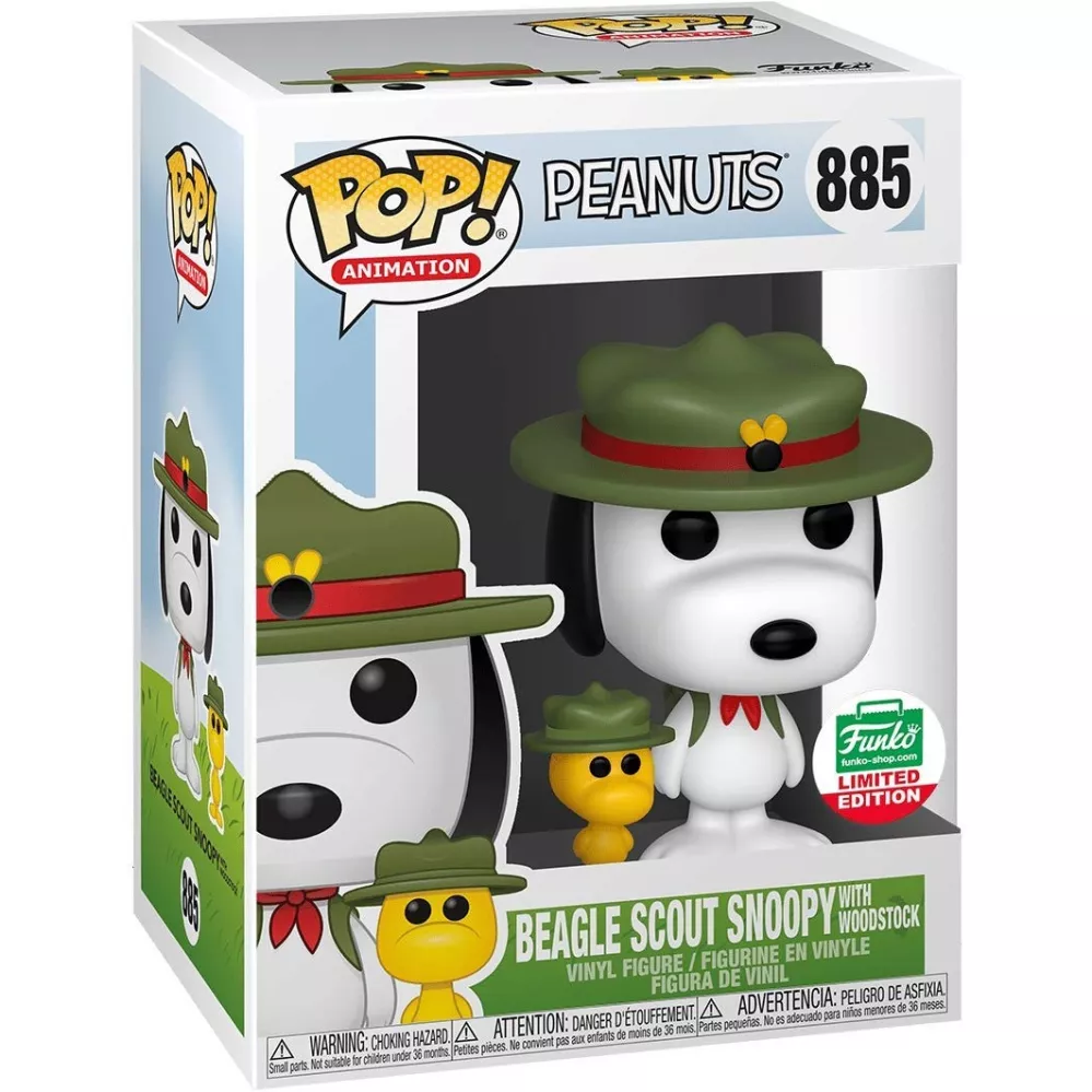 Beagle Scout Snoopy with Woodstock Box