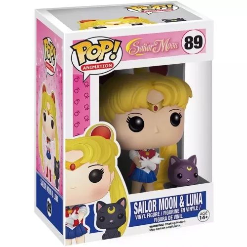 Funko Pop! Sailor Moon & Luna #89 Animation Vinyl Figure Box