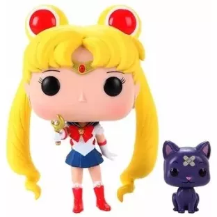 Sailor Moon w/ Moon Stick & Luna