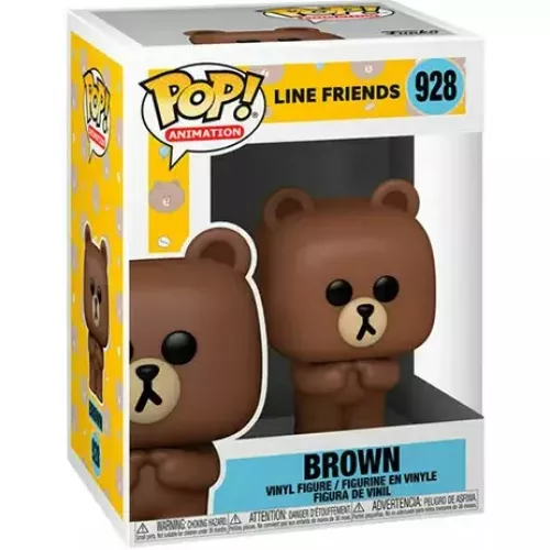 Funko Pop! Brown #928 Line Friends Animation Vinyl Figure Box
