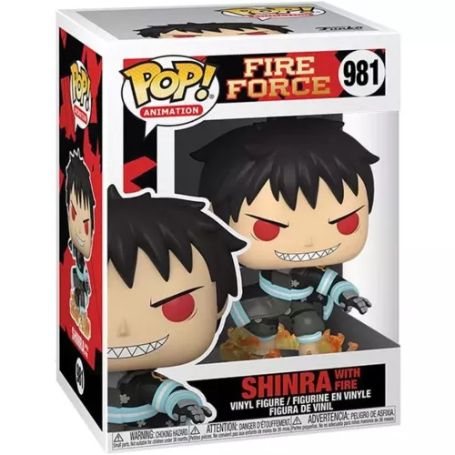 Funko Pop! Shinra with Fire #981 Fire Force Animation Box