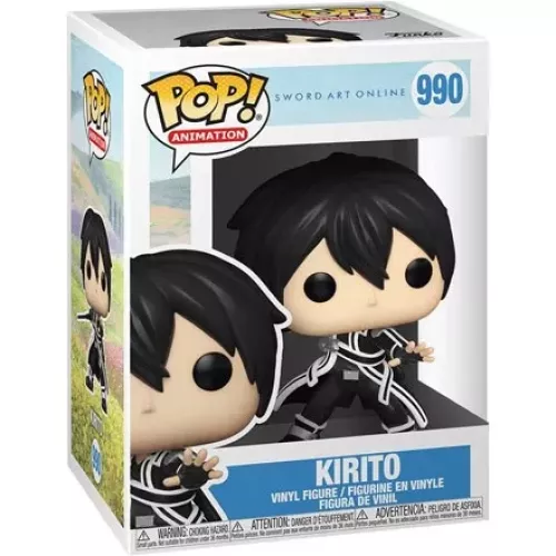Funko Pop! Kirito #990 Sword Art Online Animation Vinyl Figure Box