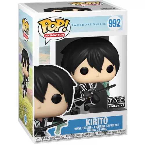 Funko Pop! Kirito #992 with Two Swords Sword Art Online Box