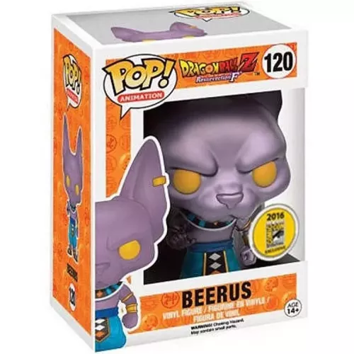 Funko Pop! Beerus #120 Metallic Dragon Ball Z Resurrection 'F' Box