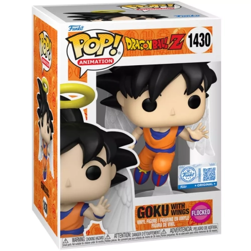 Funko Pop! Goku with Wings #1430 Flocked Dragon Ball Z Box