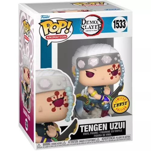 Funko Pop! Tengen Uzui #1533 Chase Metallic Demon Slayer Kimetsu no Yaiba Box
