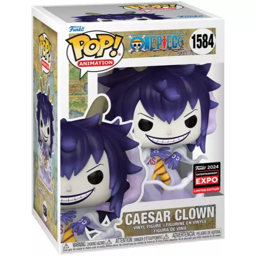Funko Pop! Caesar Clown #1584 One Piece Animation Vinyl Figure Box