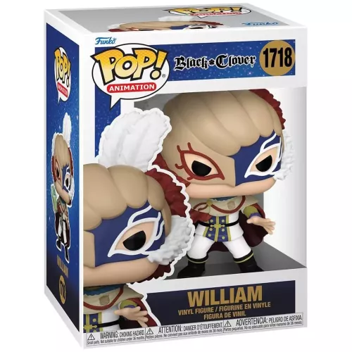 Funko Pop! William #1718 Black Clover Animation Vinyl Figure Box