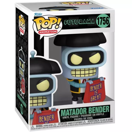 Funko Pop! Matador Bender #1756 Futurama Animation Box