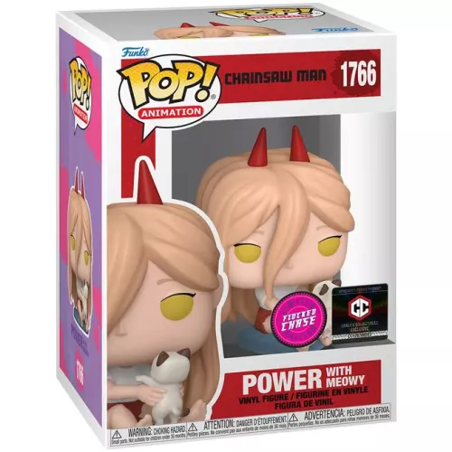 Funko Pop! Power with Meowy #1766 Chase Flocked Chainsaw Man Box