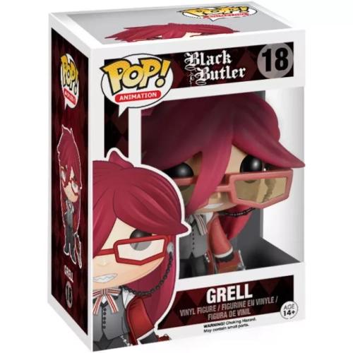 Funko Pop! Grell #18 Black Butler Animation Vinyl Figure Box