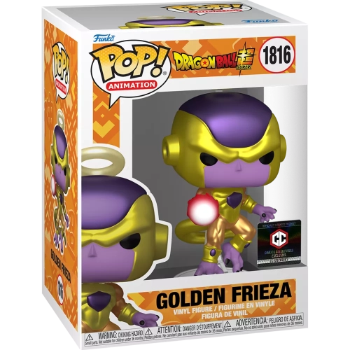Funko Pop! Golden Frieza #1816 Metallic Dragon Ball Super Box