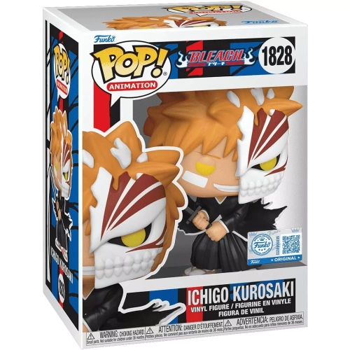 Funko Pop! Ichigo Kurosaki #1828 Half Mask Bleach Animation Box