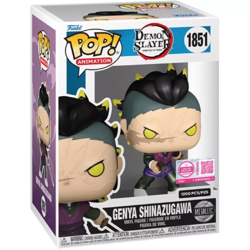 Funko Pop! Genya Shinazugawa #1851 Demon Form Metallic Box
