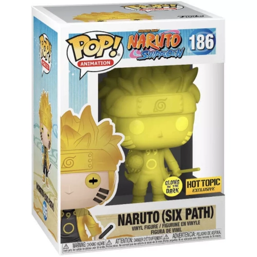 Funko Pop! Naruto (Six Path) #186 Yellow Glows in the Dark Box
