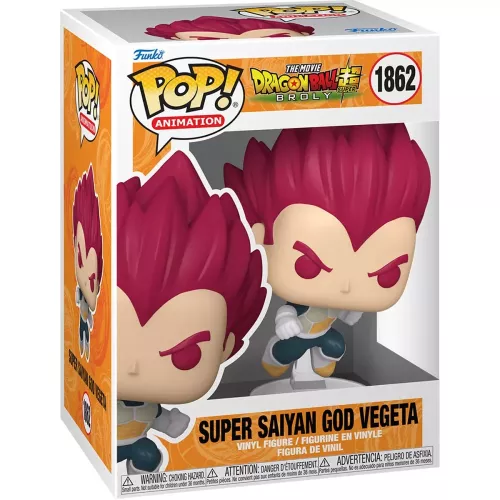 Funko Pop! Super Saiyan God Vegeta #1862 Punching The Movie Dragon Ball Super Broly Box