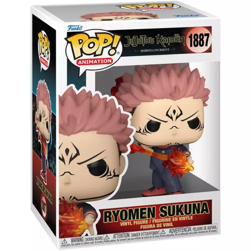Funko Pop! Ryomen Sukuna #1887 Fire Arrow Jujutsu Kaisen Hidden Inventory / Premature Death Box