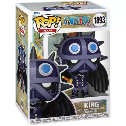 Funko Pop! King (One Piece) #1893 PLUS Animation Vinyl Figure Box