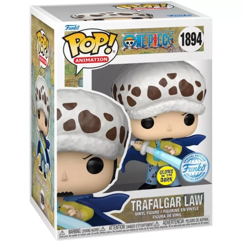 Funko Pop! Trafalgar Law #1894 Glows in the Dark One Piece Box