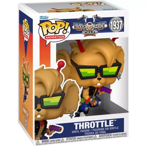 Funko Pop! Throttle #1937 Biker Mice from Mars Animation Box