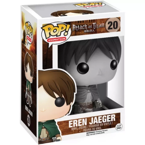 Funko Pop! Eren Jaeger #20 Black and White Attack on Titan Box