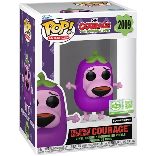 Funko Pop! The Great Eggplant Courage #2009 Courage the Cowardly Dog Box