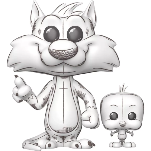 Funko Pop! Sylvester & Tweety #2013 Sketched Deco Looney Tunes