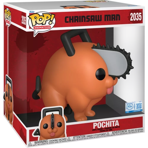 Funko Pop! Pochita #2035 10 Inch Chainsaw Man Animation Box