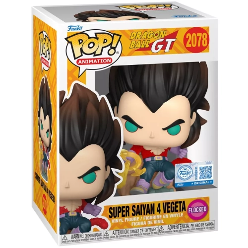 Funko Pop! Super Saiyan 4 Vegeta #2078 Flocked Dragon Ball GT Box