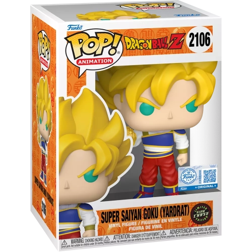 Funko Pop! Super Saiyan Goku (Yardrat) #2106 Chase Glows in the Dark Box