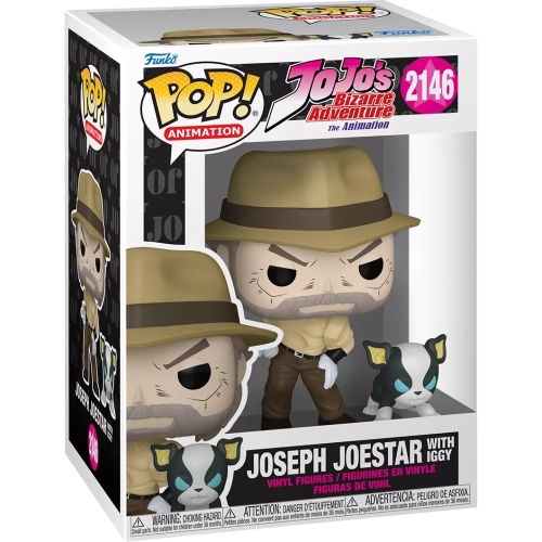 Funko Pop! Joseph Joestar with Iggy #2146 Jojo's Bizarre Adventure The Animation Box