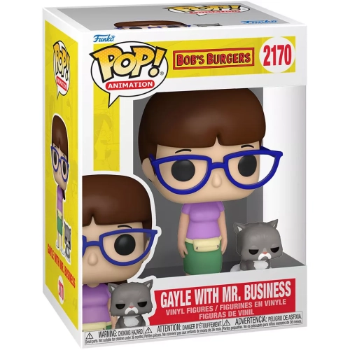 Funko Pop! Gayle with Mr. Business #2170 Bob's Burgers Box