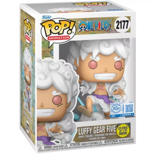 Funko Pop! Luffy Gear Five #2177 Glows in the Dark Box