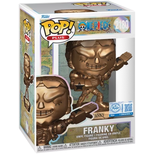 Funko Pop! Franky #2180 Statue PLUS Bronze One Piece Box