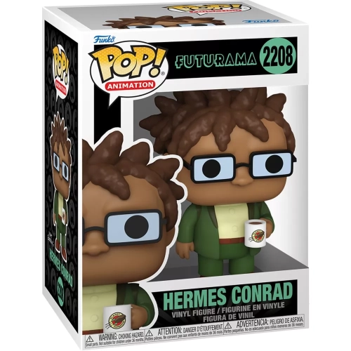 Funko Pop! Hermes Conrad #2208 Futurama Animation Vinyl Figure Box