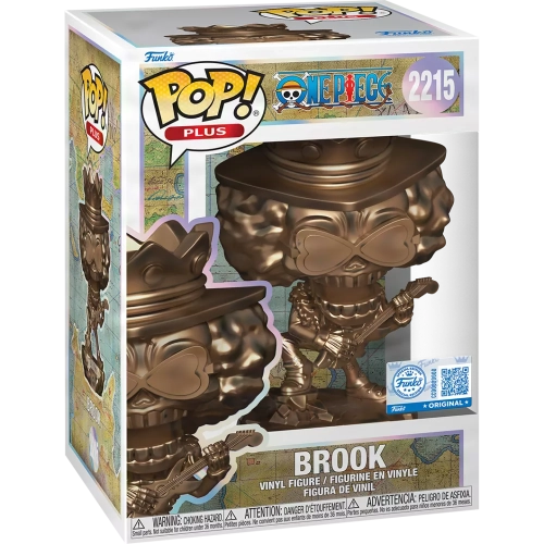 Funko Pop! Brook #2215 Statue PLUS Bronze One Piece Box