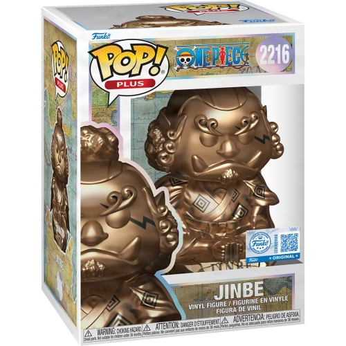 Funko Pop! Jinbe #2216 Statue PLUS Bronze One Piece Box