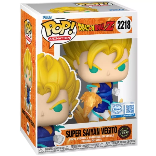 Funko Pop! Super Saiyan Vegito #2218 Powering Up Chase Glows in the Dark Box