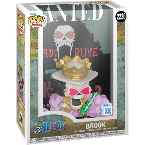 Funko Pop! Brook #2220 Wanted One Piece Animation Vinyl Figure Box