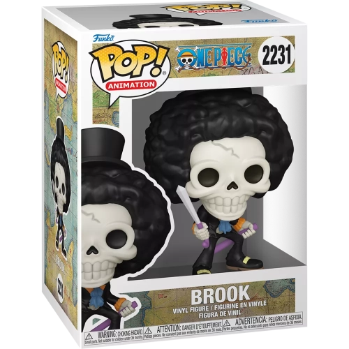 Funko Pop! Brook #2231 with Soul Solid One Piece Animation Box