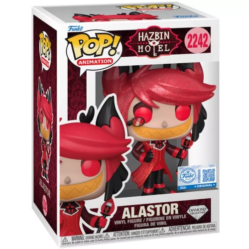 Funko Pop! Alastor #2242 Diamond Collection Hazbin Hotel Box