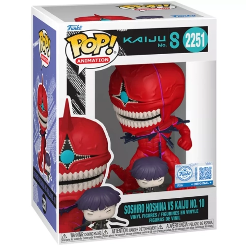 Funko Pop! Soshiro Hoshina vs Kaiju No. 10 #2251 Kaiju No. 8 Box