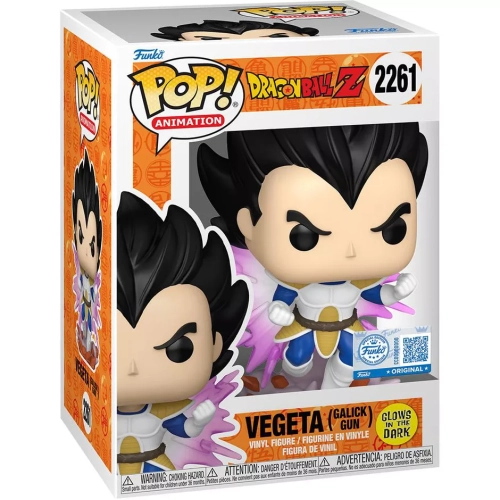 Funko Pop! Vegeta (Galick Gun) #2261 Glows in the Dark Box