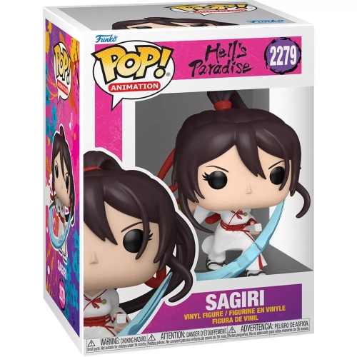 Funko Pop! Sagiri #2279 Hell's Paradise Animation Vinyl Figure Box