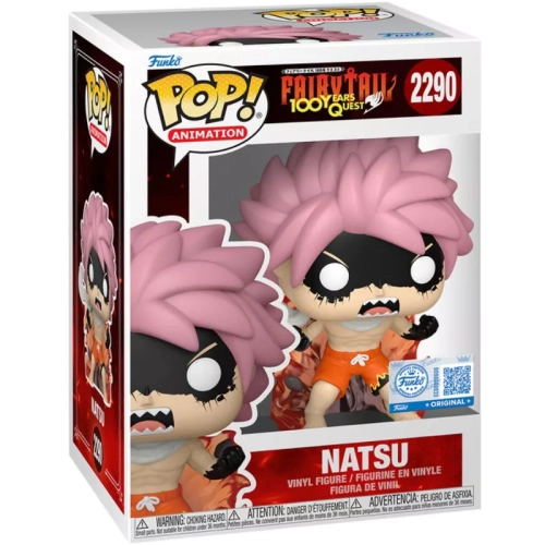 Funko Pop! Natsu #2290 Fired-Up Fairy Tail 100 Years Quest Box