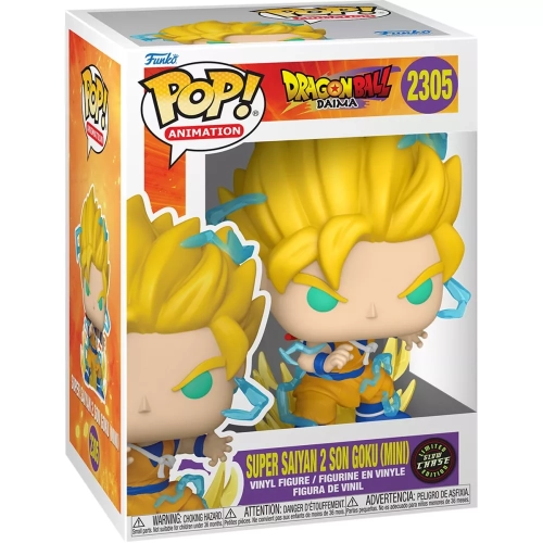 Funko Pop! Super Saiyan Son Goku (Mini) #2305 Chase Glows in the Dark Box