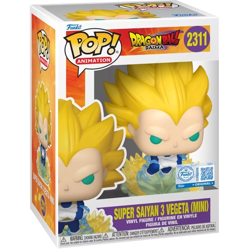 Funko Pop! Super Saiyan 3 Vegeta (Mini) #2311 Dragon Ball Daima Box