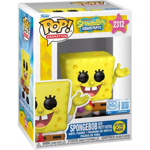 Funko Pop! SpongeBob with Pretty Patties #2312 Glows in the Dark Box