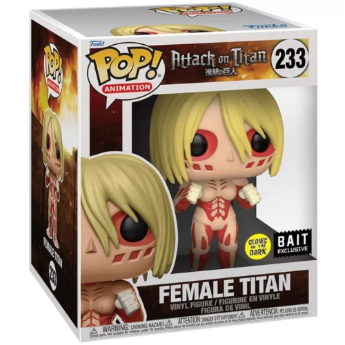 Funko Pop! Female Titan #233 6 Inch Glows in the Dark Box