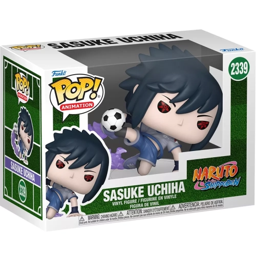 Funko Pop! Sasuke Uchiha #2339 Soccer Naruto Shippuden Box